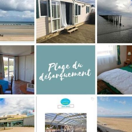 Mobile-Home 100M Plage Utah Mme Surget Sainte-Marie-du-Mont  Exteriör bild