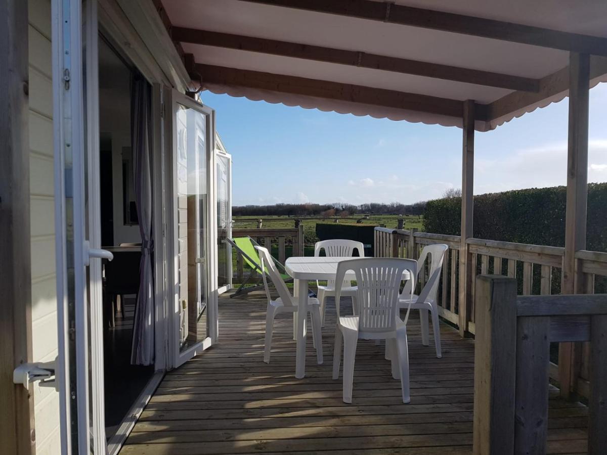Mobile-Home 100M Plage Utah Mme Surget Sainte-Marie-du-Mont  Exteriör bild